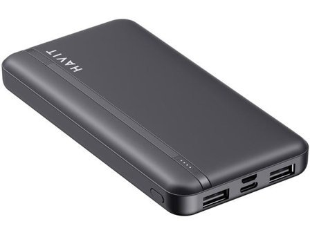 Havit Pb89 10000 mAh Hızlı Şarj Micro Type C - USB Powerbank Siyah