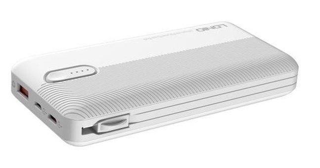 Ldnıo Pl1013 10000 mAh Hızlı Şarj Type C - USB Powerbank Beyaz