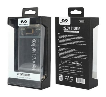 Miccell 10000 mAh Hızlı Şarj Micro USB Powerbank Şeffaf