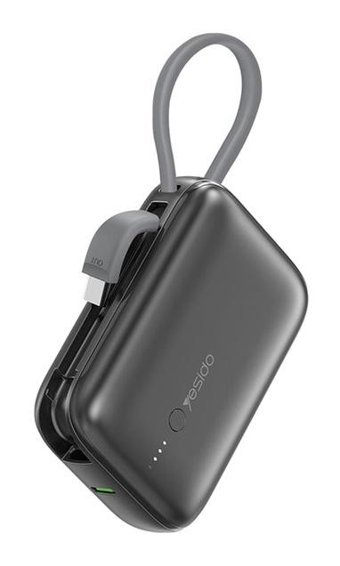 Peeq Yesido Yp18 10000 mAh Hızlı Şarj Type C - USB Powerbank Siyah