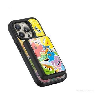 Casebang Sesame Street 6000 mAh Hızlı Şarj Mıknatıslı Mini USB Kablosuz Powerbank Siyah