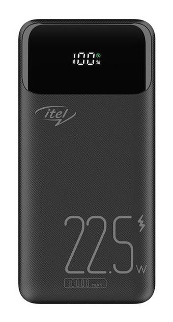 İtel Powergo Star 100Pf 10000 mAh Hızlı Şarj Powerbank Siyah