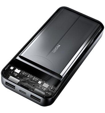 QPen Yp40 10000 mAh Hızlı Şarj Dijital Göstergeli Micro Lightning - Type C - USB Powerbank Siyah