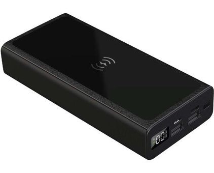 Sprange Sr-P6 24000 mAh Hızlı Şarj Micro Lightning - Type C - USB Kablosuz Powerbank Siyah