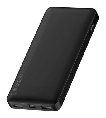 Baseus Bipow 10000 mAh Hızlı Şarj Micro Type C - USB Powerbank Siyah
