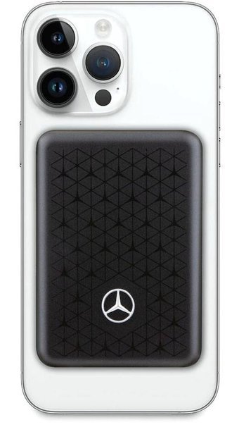 Mercedes Benz 5000 mAh Hızlı Şarj Mıknatıslı Işıklı Type C Powerbank Siyah