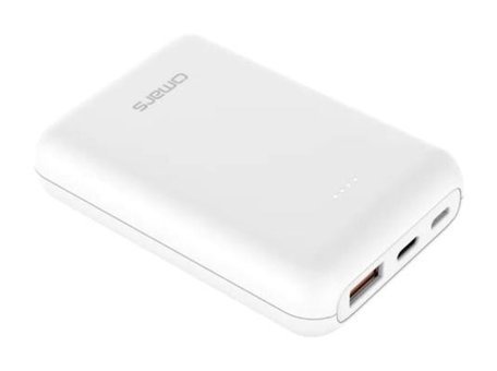 Omars Ompb015 10000 mAh Hızlı Şarj Type C - USB Powerbank Beyaz