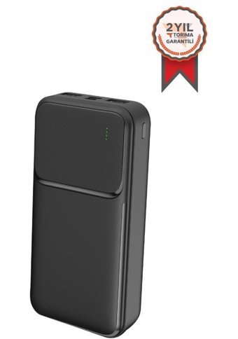 FullMoon P-1020 20000 mAh Hızlı Şarj Mini USB Powerbank Siyah
