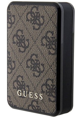 Guess 10000 mAh Hızlı Şarj Micro Type C - USB Powerbank Kahverengi