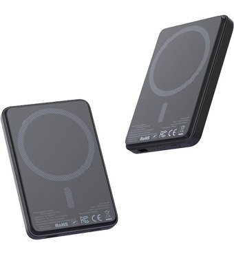 Mcdodo Mc-3951 5000 mAh Hızlı Şarj Mıknatıslı Type C Powerbank Siyah