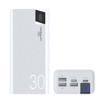 Peeq A19 30000 mAh Hızlı Şarj Micro Type C - USB Powerbank Beyaz