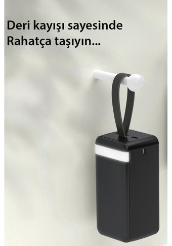 Fuchsia Pb58 50000 mAh Hızlı Şarj Dijital Göstergeli Type C Powerbank Siyah