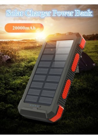 Livx Agile L50-2 20000 mAh Güneş Enerjili Micro USB Powerbank Siyah
