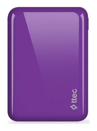 Ttec Recharger 10000 mAh Hızlı Şarj Micro Lightning - Type C - USB Powerbank Mor