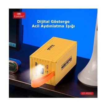 Earldom Pd31 6000 mAh Hızlı Şarj Mıknatıslı Type C Powerbank Sarı