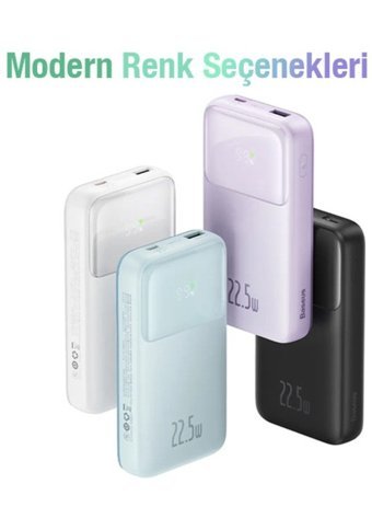 Baseus Comet Series 20000 mAh Hızlı Şarj Dijital Göstergeli Type C Powerbank Siyah