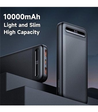 Mcdodo 10000 mAh Hızlı Şarj Type C - USB Powerbank Siyah