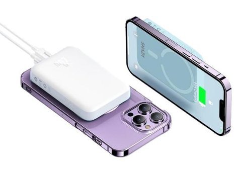 Shaza 5000 Mah 5000 mAh Hızlı Şarj Mıknatıslı Powerbank Beyaz