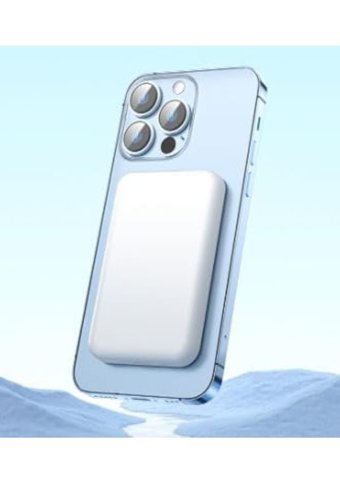 Coverzone 5000 mAh Mıknatıslı Type C Kablosuz Powerbank Beyaz