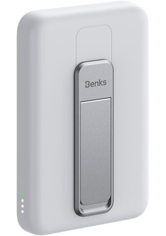 Benks Mp08 10000 mAh Hızlı Şarj Mıknatıslı Type C Powerbank Beyaz