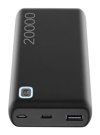 Cellularline Essence 20000 mAh Hızlı Şarj Type C Powerbank Siyah