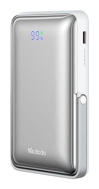 Mcdodo Mc-0690 10000 mAh Hızlı Şarj Mıknatıslı Type C Powerbank Beyaz
