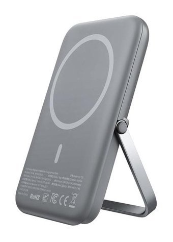 Mcdodo Mc-7050 5000 mAh Hızlı Şarj Mıknatıslı Type C Kablosuz Powerbank Gri