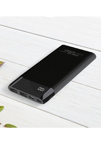 Dexim 10000 mAh Hızlı Şarj Type C - USB Powerbank Siyah