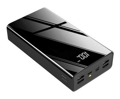 Sprange Sr-P7 50000 mAh Hızlı Şarj Işıklı Micro Lightning - Type C - USB Powerbank Siyah