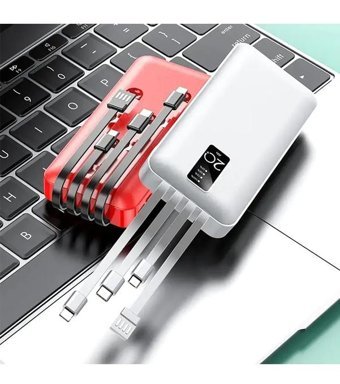 Hepu Hp-966 20000 mAh Micro Type C - USB - Lightning Powerbank Beyaz
