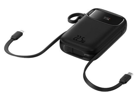 Baseus Q Pow 10000 mAh Hızlı Şarj Type C Powerbank Siyah