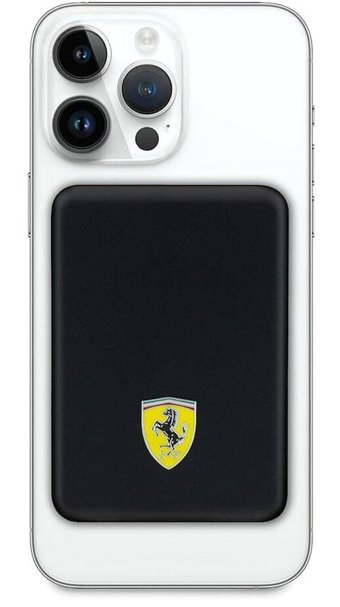 Ferrari 5000 mAh Hızlı Şarj Mıknatıslı Işıklı Type C Powerbank Siyah