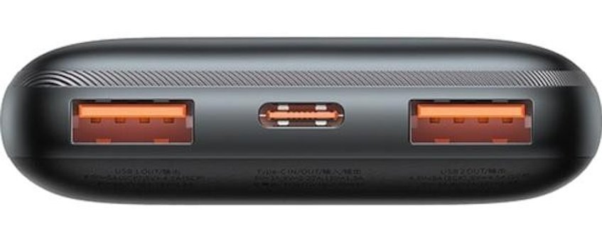 Baseus Bipow Pro 10000 mAh Hızlı Şarj Type C Powerbank Siyah