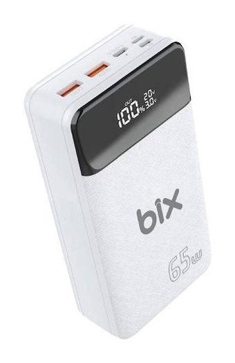 Bix Pb301 30000 mAh Hızlı Şarj Mıknatıslı Type C Powerbank Beyaz