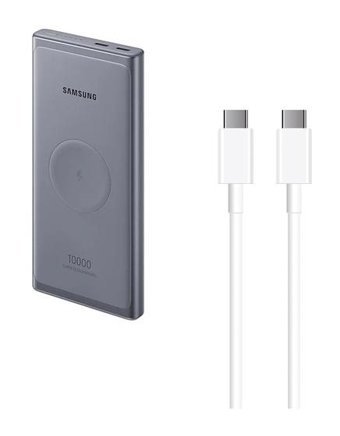 Samsung U3300X 10000 mAh Hızlı Şarj Mıknatıslı Type C Kablosuz Powerbank Gri