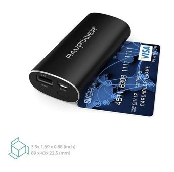 Ravpower 6700 mAh Hızlı Şarj Micro USB Powerbank Siyah
