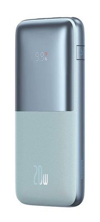 Baseus Bipow Pro Overseas 10000 mAh Hızlı Şarj Type C Powerbank Mavi
