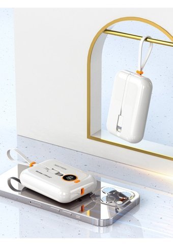 Neutron Ntl-Pb-11F4 10000 mAh Hızlı Şarj Lightning - Type C Powerbank Beyaz