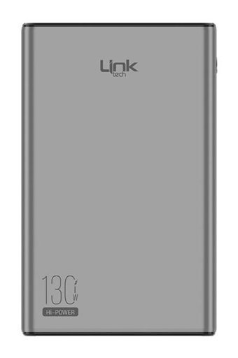 Linktech P130 20000 mAh Hızlı Şarj Type C - USB Powerbank Gri