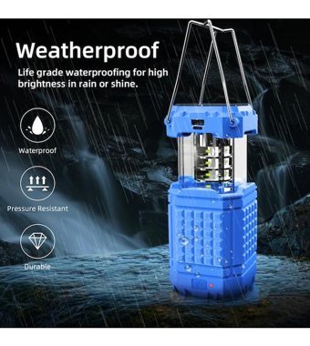 Solar 30000 mAh Hızlı Şarj Micro Lightning - Type C - USB Powerbank Mavi
