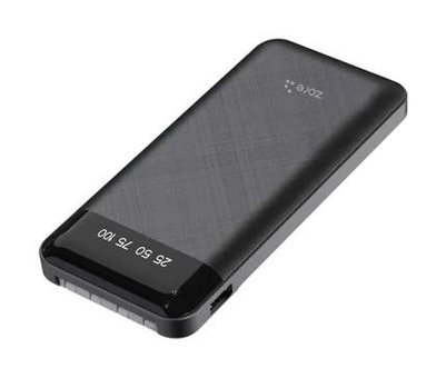 Zore Zr-Pw01 10000 mAh Hızlı Şarj Micro Type C - USB Powerbank Siyah