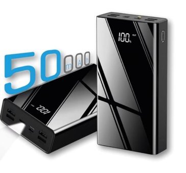 Sprange Sr P7 50000 mAh Hızlı Şarj Mıknatıslı Micro Type C - USB Powerbank Siyah