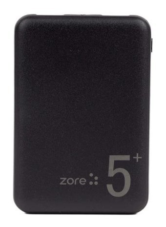 Zore Zr-Pw04 5000 mAh Hızlı Şarj Işıklı Micro Type C - USB Powerbank Siyah