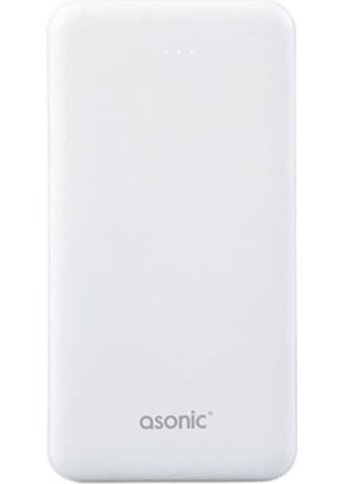 Asonic As-P10 10000 mAh Hızlı Şarj Mini USB Powerbank Beyaz