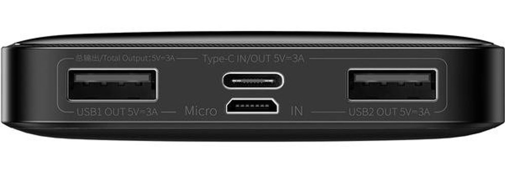 Baseus Bipow Overseas Edition 10000 mAh Hızlı Şarj Type C Powerbank Siyah