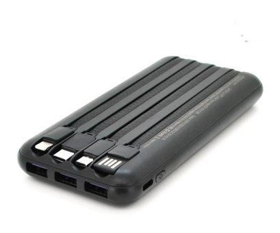 Hepu Hp-205 10000 mAh Dijital Göstergeli Micro Type C - USB - Lightning Powerbank Beyaz