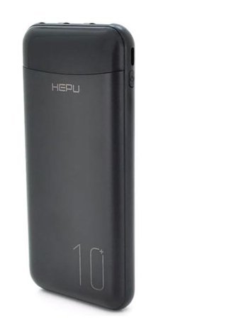 Hepu Hp-205 10000 mAh Dijital Göstergeli Micro Type C - USB - Lightning Powerbank Beyaz