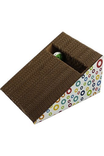 Herniks Oyuncaklı Kedi Otlu 27.5 cm Kedi Tırmalama Rampası