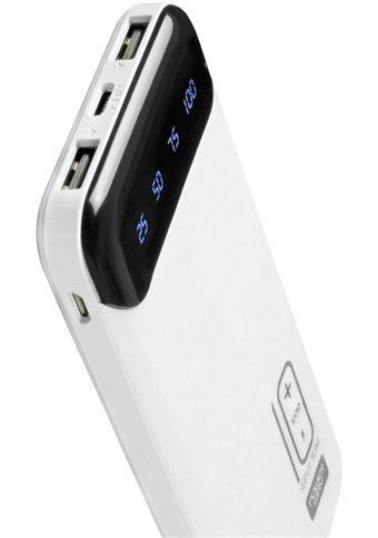 Powerway Tx-10 10000 mAh Hızlı Şarj Mını USB Powerbank Beyaz