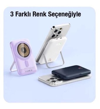 Ally Q15 10000 mAh Hızlı Şarj Mıknatıslı Type C Powerbank Beyaz